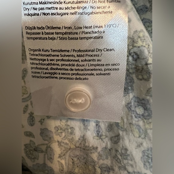 Exquise x Anthropologie Tobie Mini Shirt Dress in Multi-Floral, Size M (Petite) - Picture 11 of 12